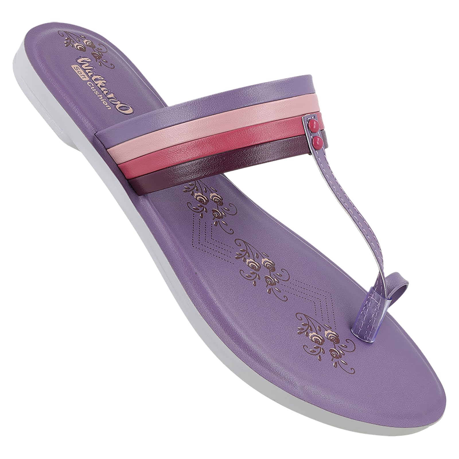 WALKAROO Sandal For Womens|Trendy|Light Weight and Comfortable|WL7568 - Purple (B0D8Q6KV8D) Amazon Price History, Amazon Price Tracker