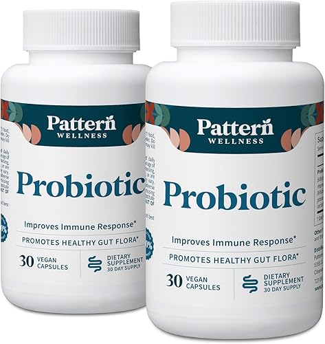 Pattern Wellness Suplemento probiótico - 51 mil millones de UFC - Apoya el equilibrio digestivo y el bienestar intestinal - De origen consciente,