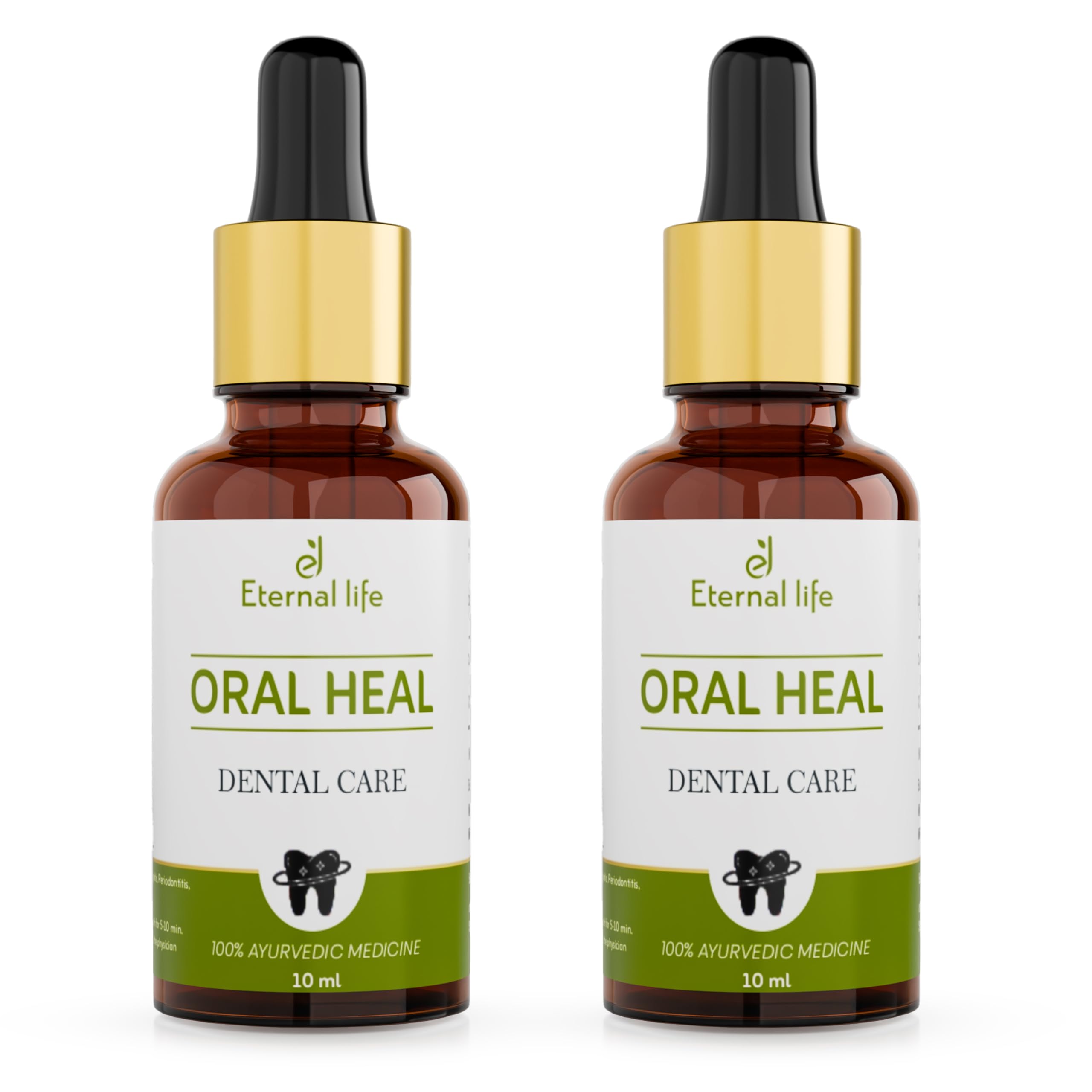 Eternal Life | Ayurvedic Oral Heal | Oral Care for Teeth and Oil for oil Pulling for Mouth - 10 ml, Pack of 2-image-31