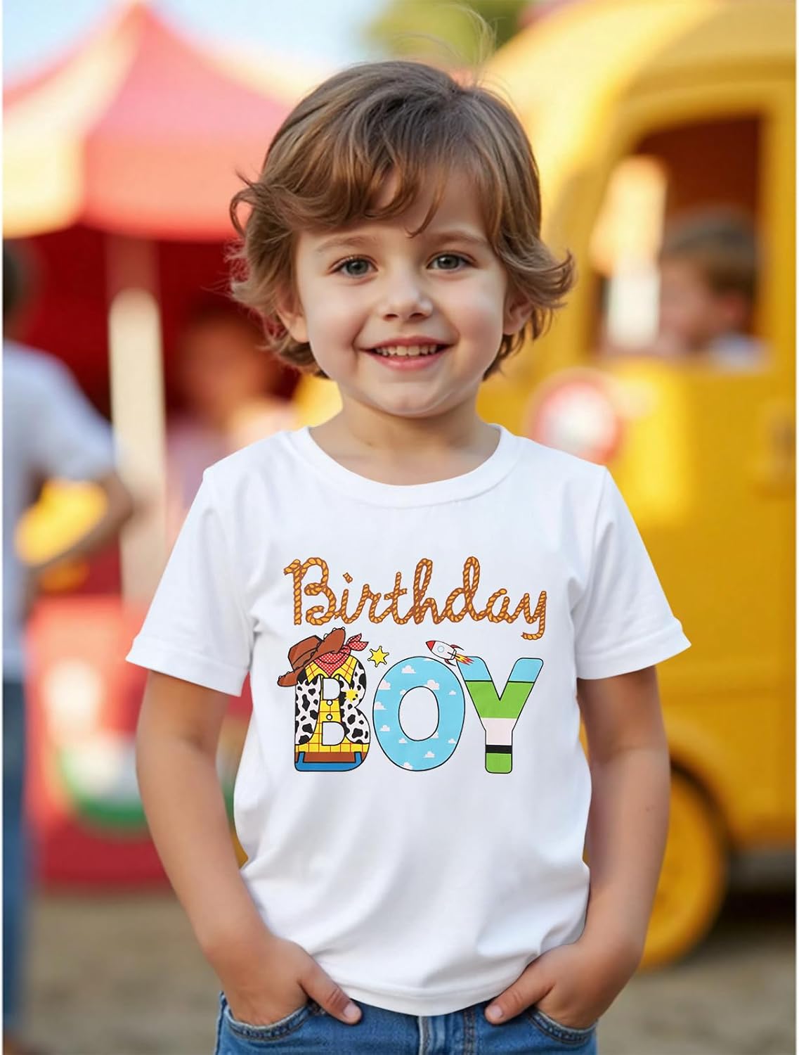 KEKEMI Birthday Boy Shirt Toddler Baby Boys 1st 2nd 3rd 4th 5th 6th Birthday Party T Shirt B-Day Outfit Cute Summer Tees Tops - Image 2