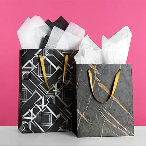 Miniatura 4 de 120 hojas de papel de seda blanco para bolsas de regalo, papeles de manualidades a granel para envolver obras de arte de bricolaje, decoración de