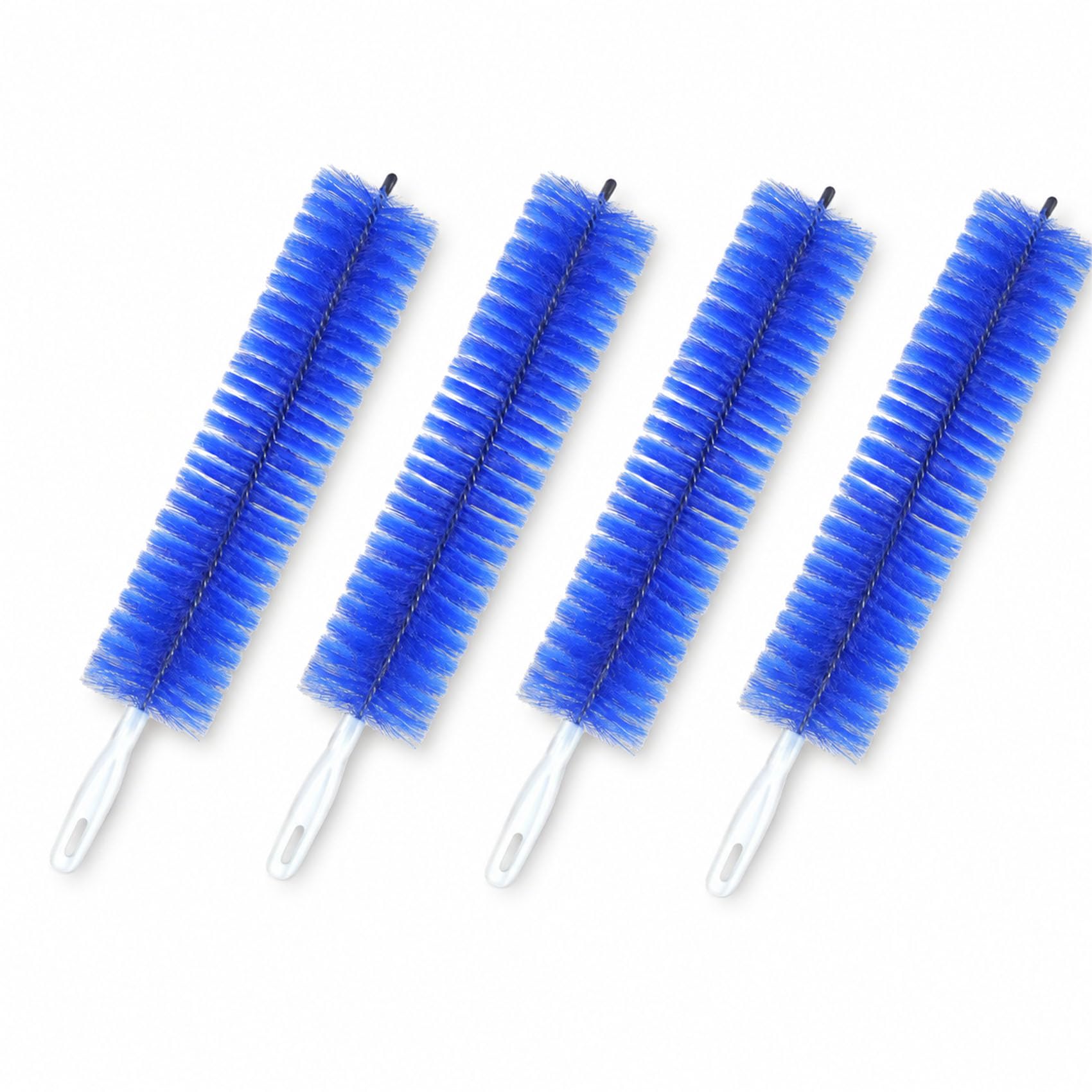 Fan Cleaning Brush, Bendable Microfiber Duster for Ceiling Fan Blades, AC Vents, Blinds and Car Interior Dusting, Reusable (4pcs Blue)