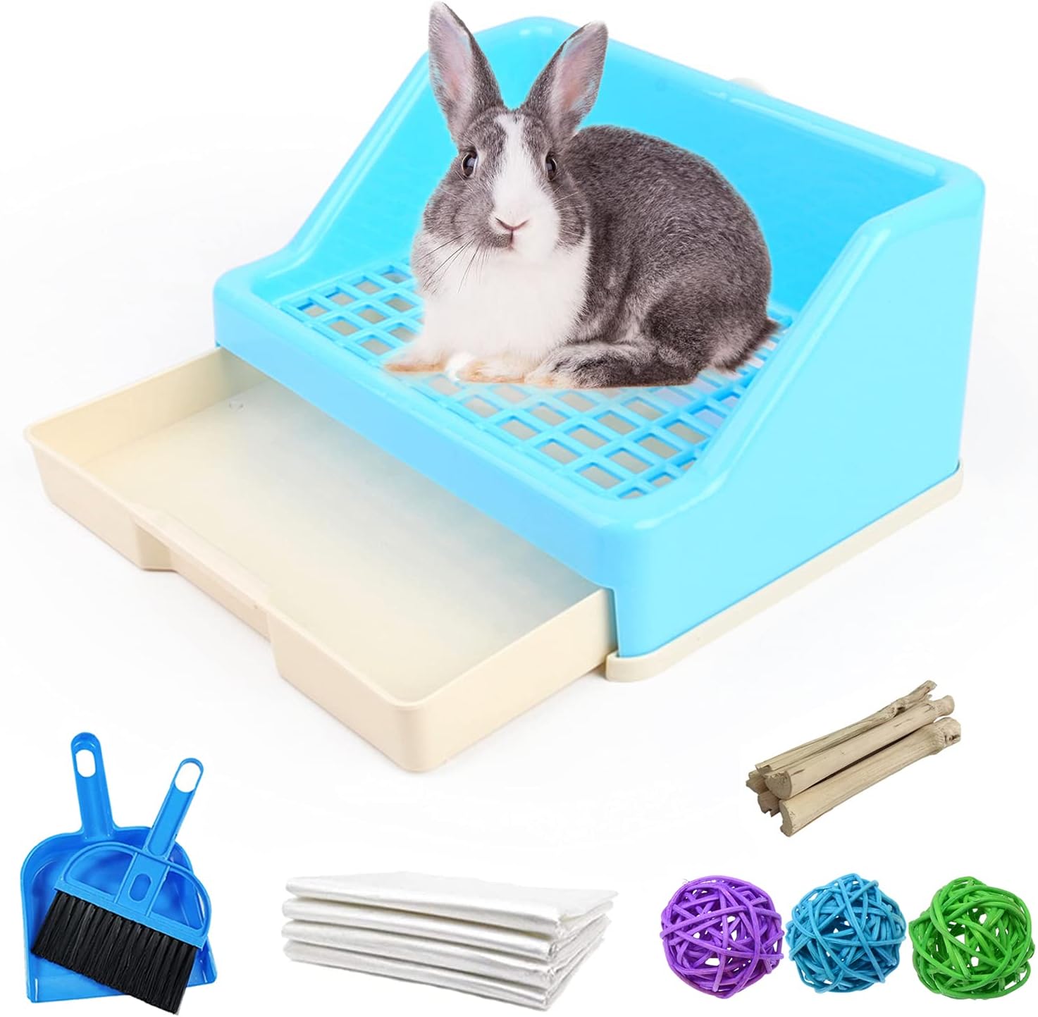 kathson Large Rabbit Litter Box with Drawer Pink Zambia Ubuy