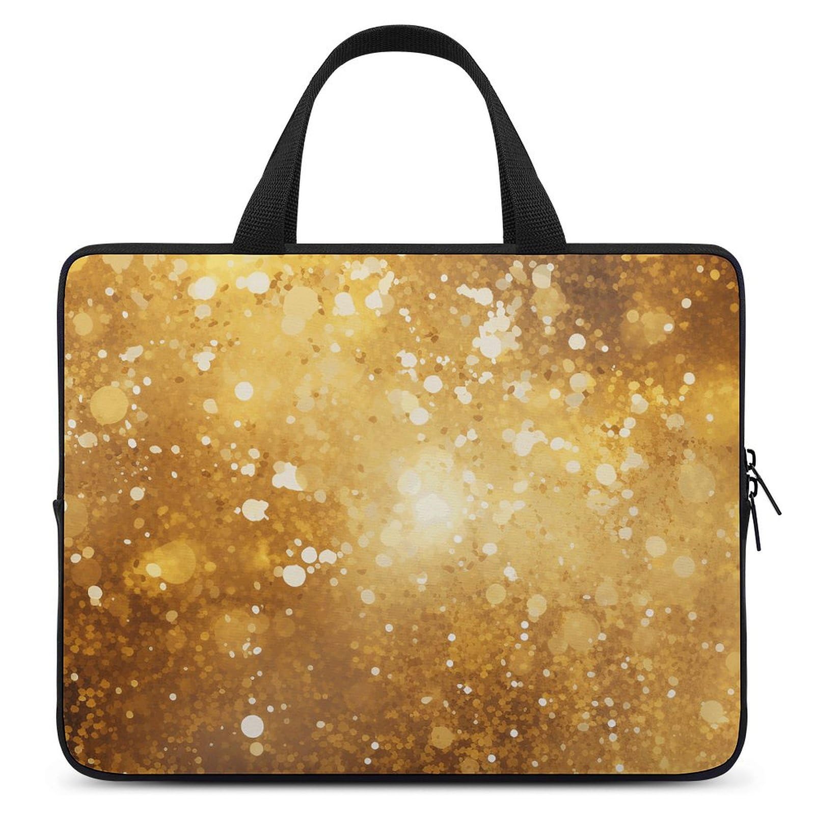 Housse 17 pouces antichoc avec paillettes dorées pour PC portable