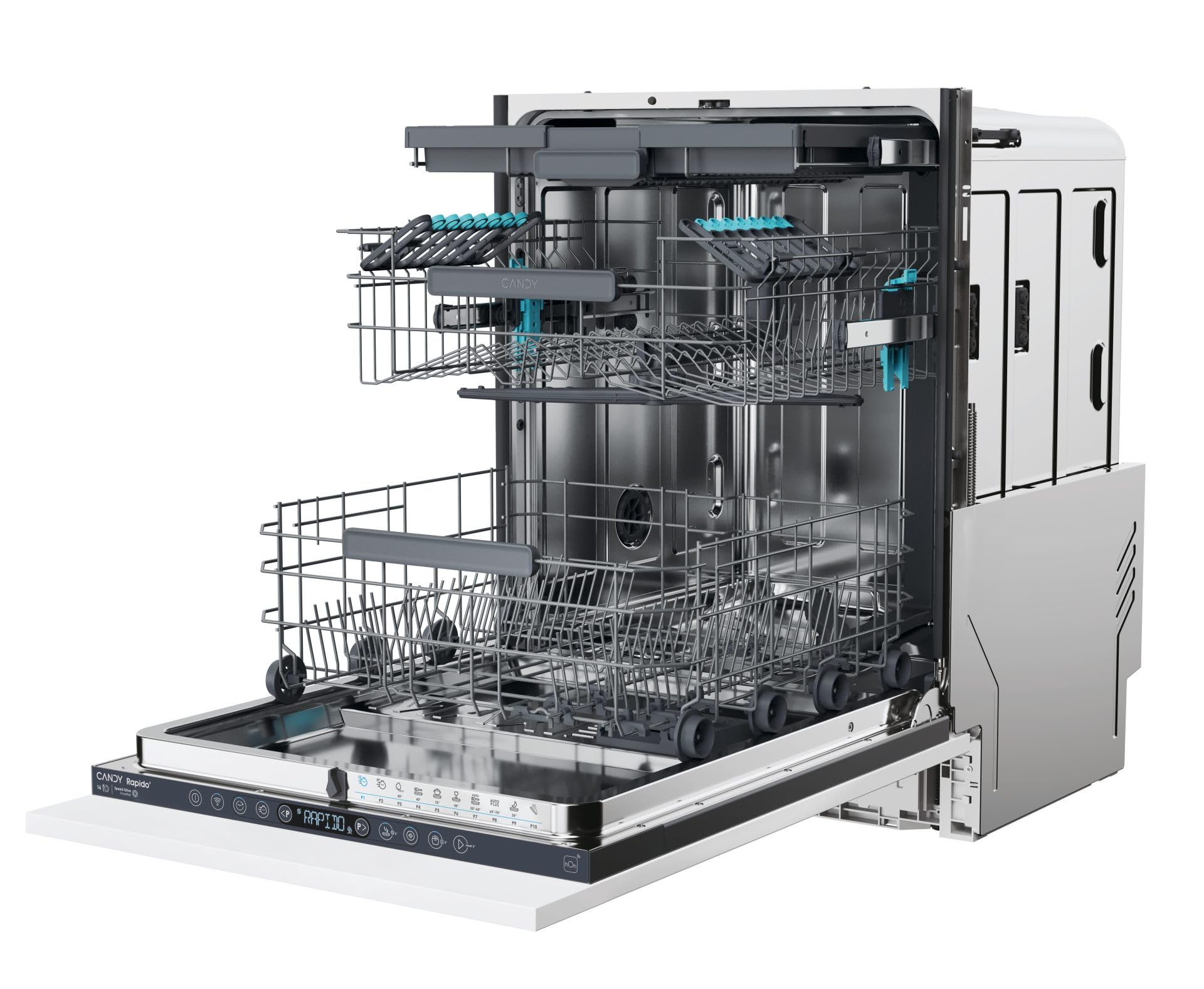 CS6C2S3PSA RapidO' - Lavastoviglie da Incasso 60 cm, a Scomparsa Totale, Wifi, 16 Coperti, Classe energetica C