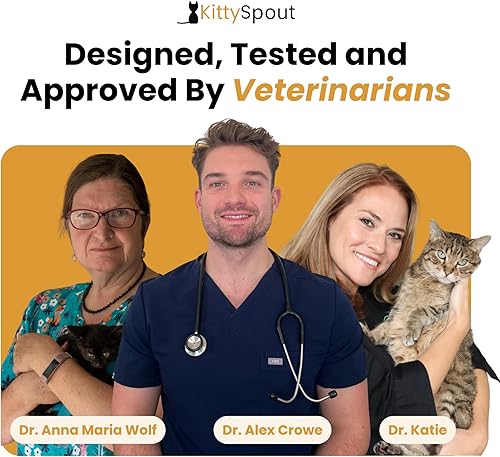 Miniatura 7 de Fuente de agua para gatos KittySpout de acero inoxidable, fuente de agua potable automática, tazón de agua silencioso y circulante, apto para