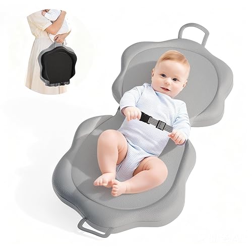 Cambiador de pañales para bebé, tapete plegable para cambiador de pañales, impermeable y antideslizante, lavable, de cuero suave, cambiador de