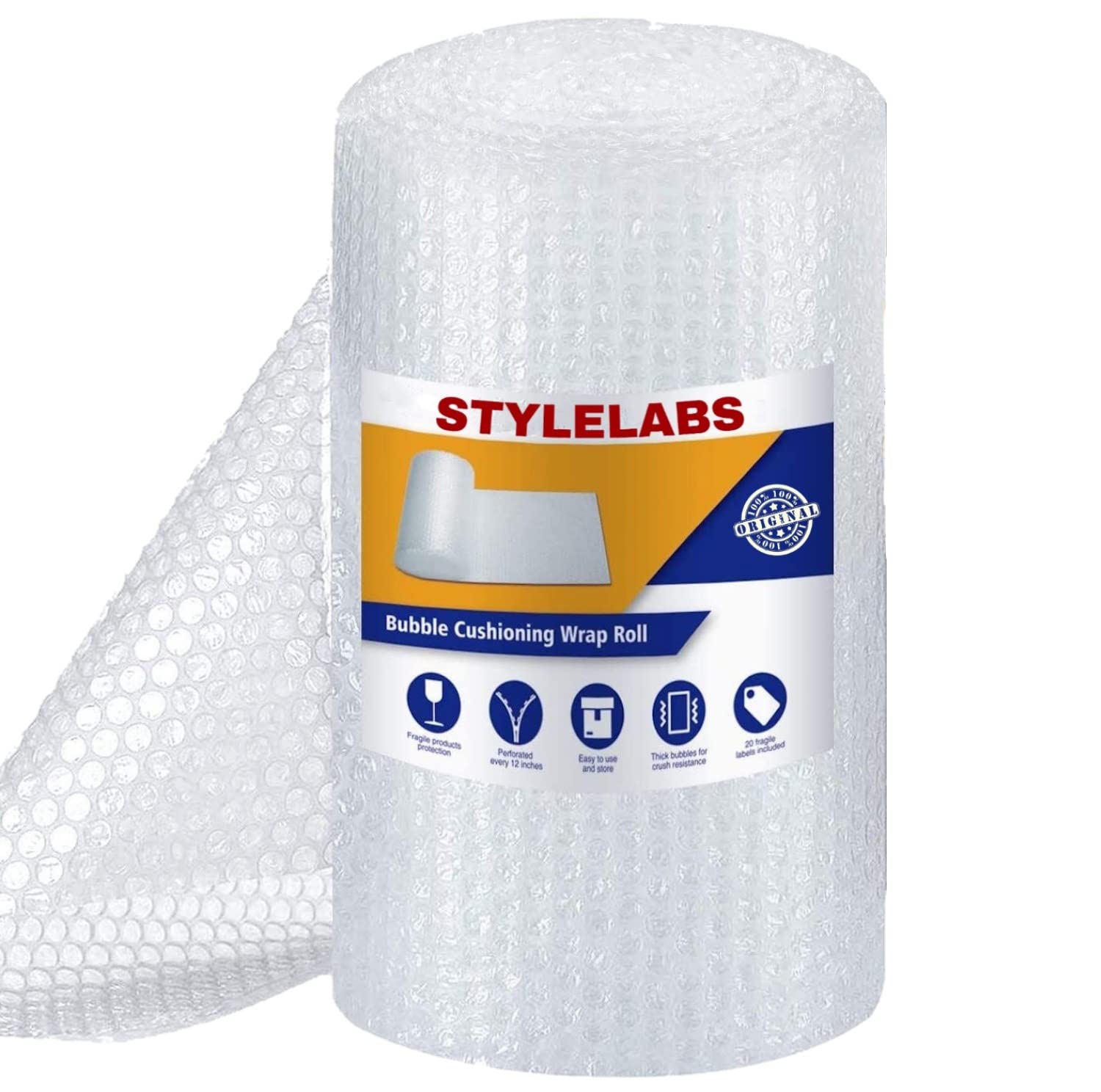STYLELAB Air Bubble Wrap Packing Roll Transparent(5 Meter x 1 Feet)