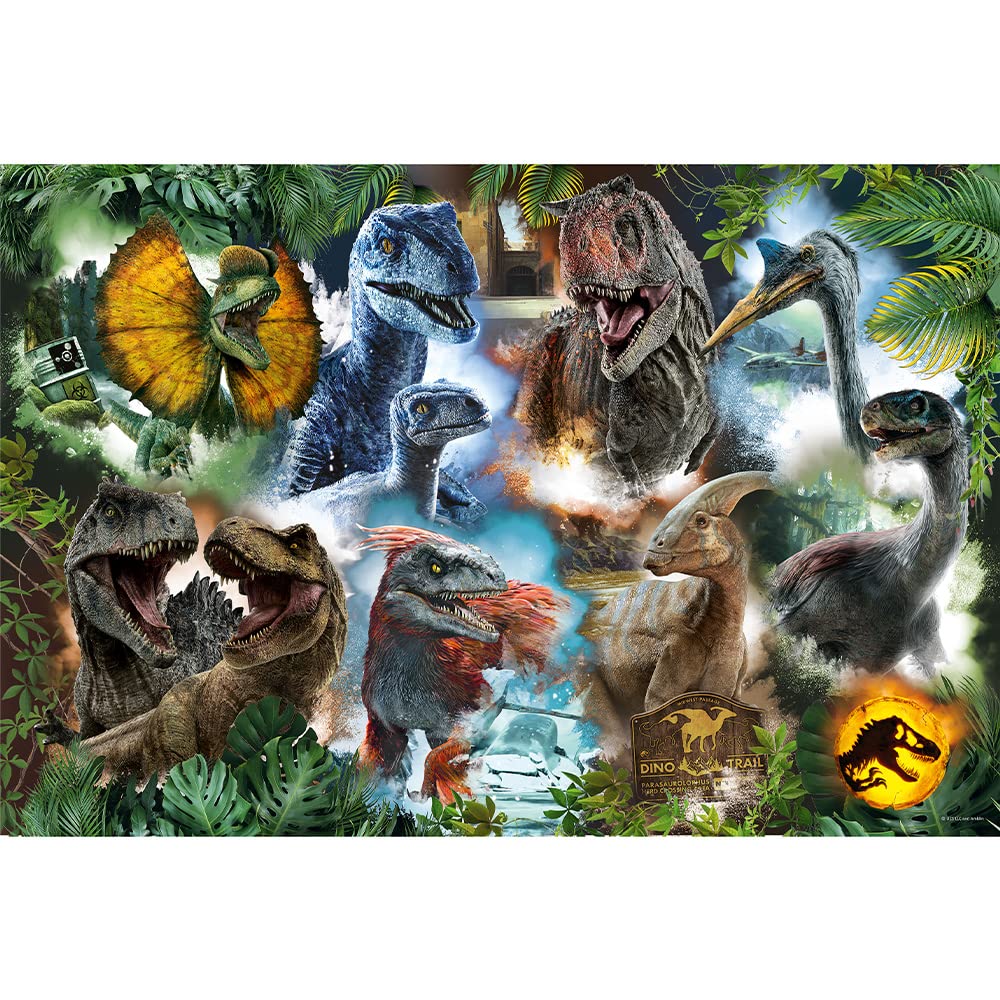 Trefl - Jurassic World Dominion, Ulubione Dinozaury - Puzzle 300 Elementów - Puzzle z Dinozaurami, Park Jurajski, Kreatywna Rozrywka, Zabawa dla Dzieci od 8 lat