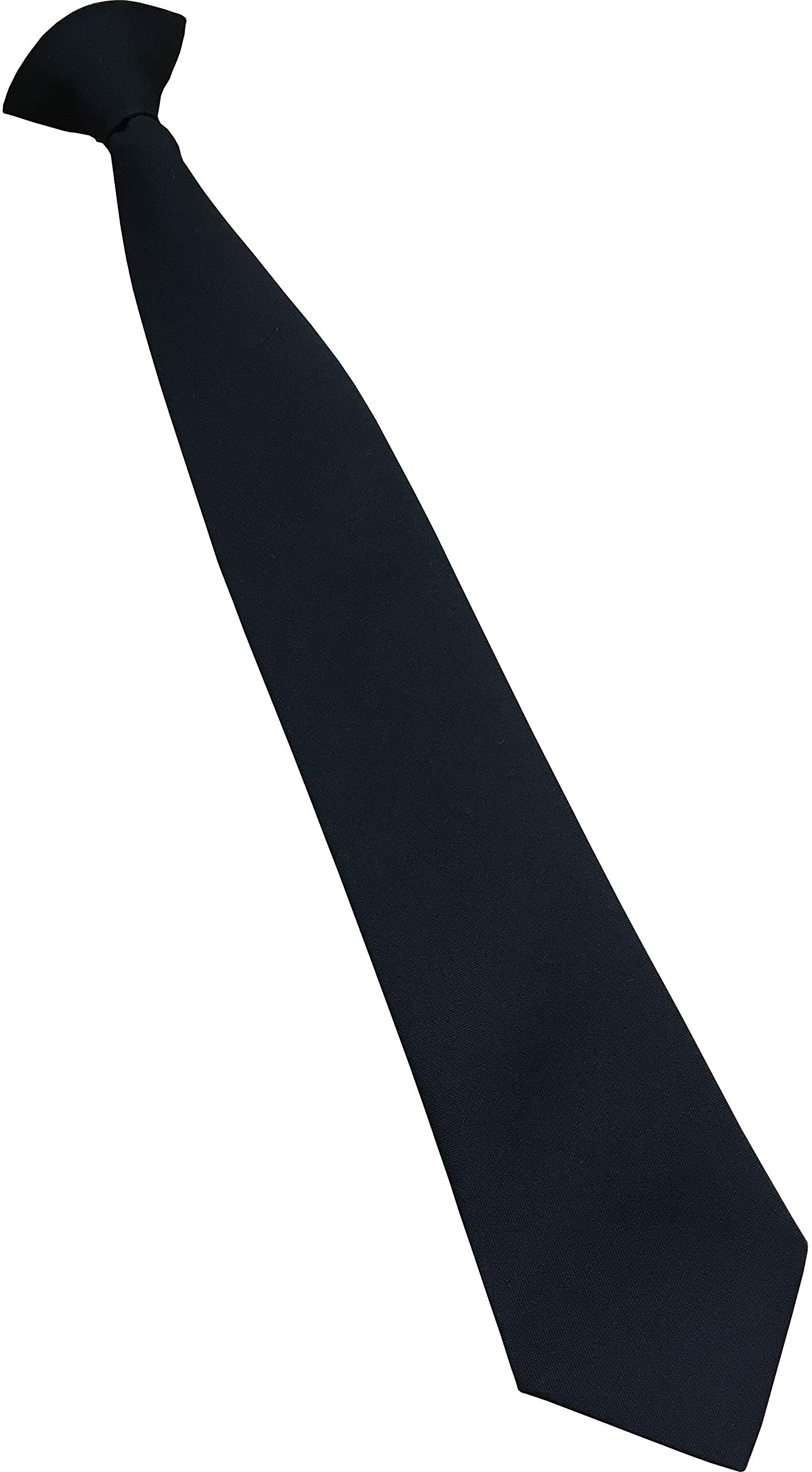 Great British Tie Club Boys Black Satin Clip On Ties