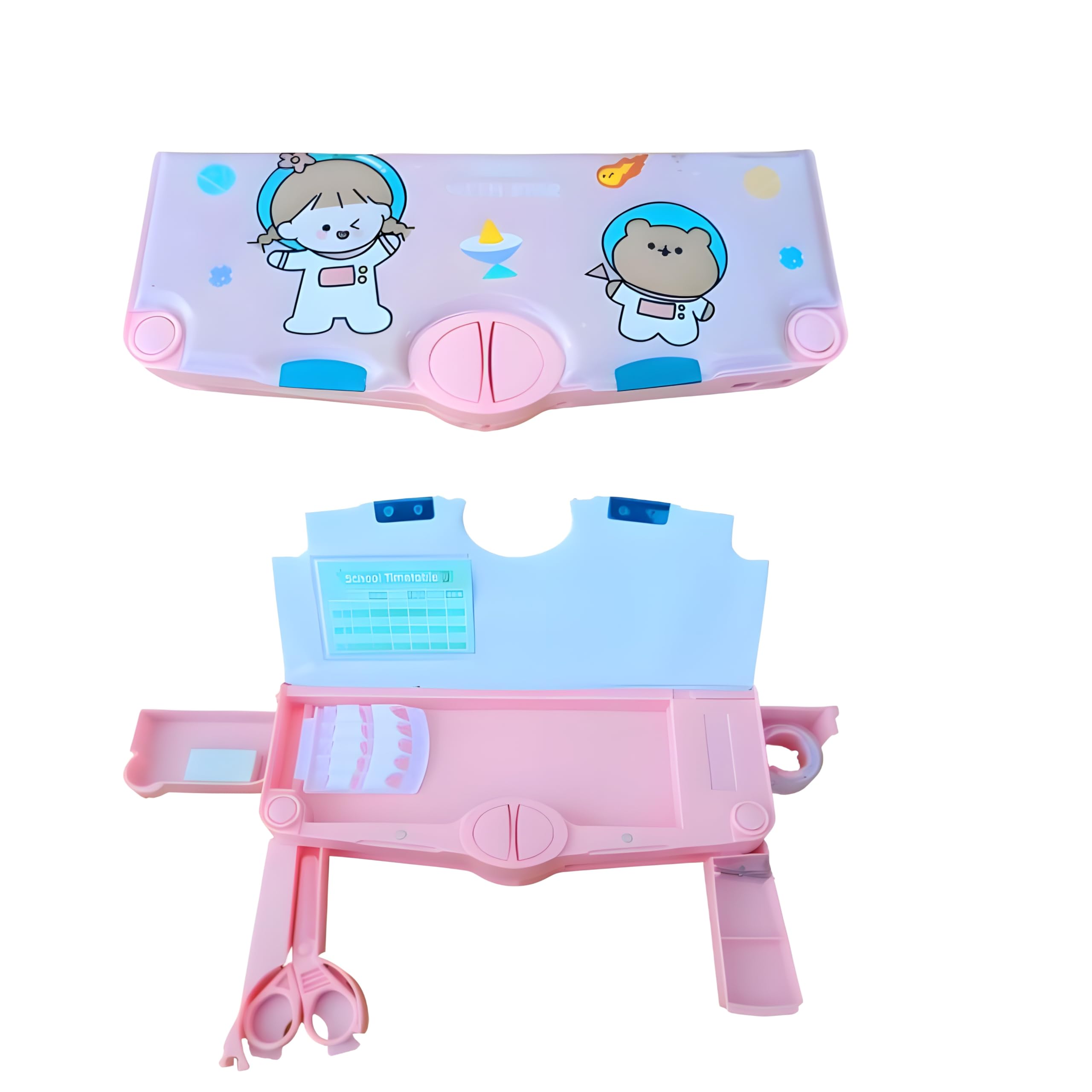 WallR Pink Travel Star Pencil case for Kids, 5 Side Open Magnetic Stationery Storage Box with Sharpener, Pencil Holder Geometry Box for Boys and Girls Gift 24 x9 cm (B0CVH4F9H2) Amazon Price History, Amazon Price Tracker