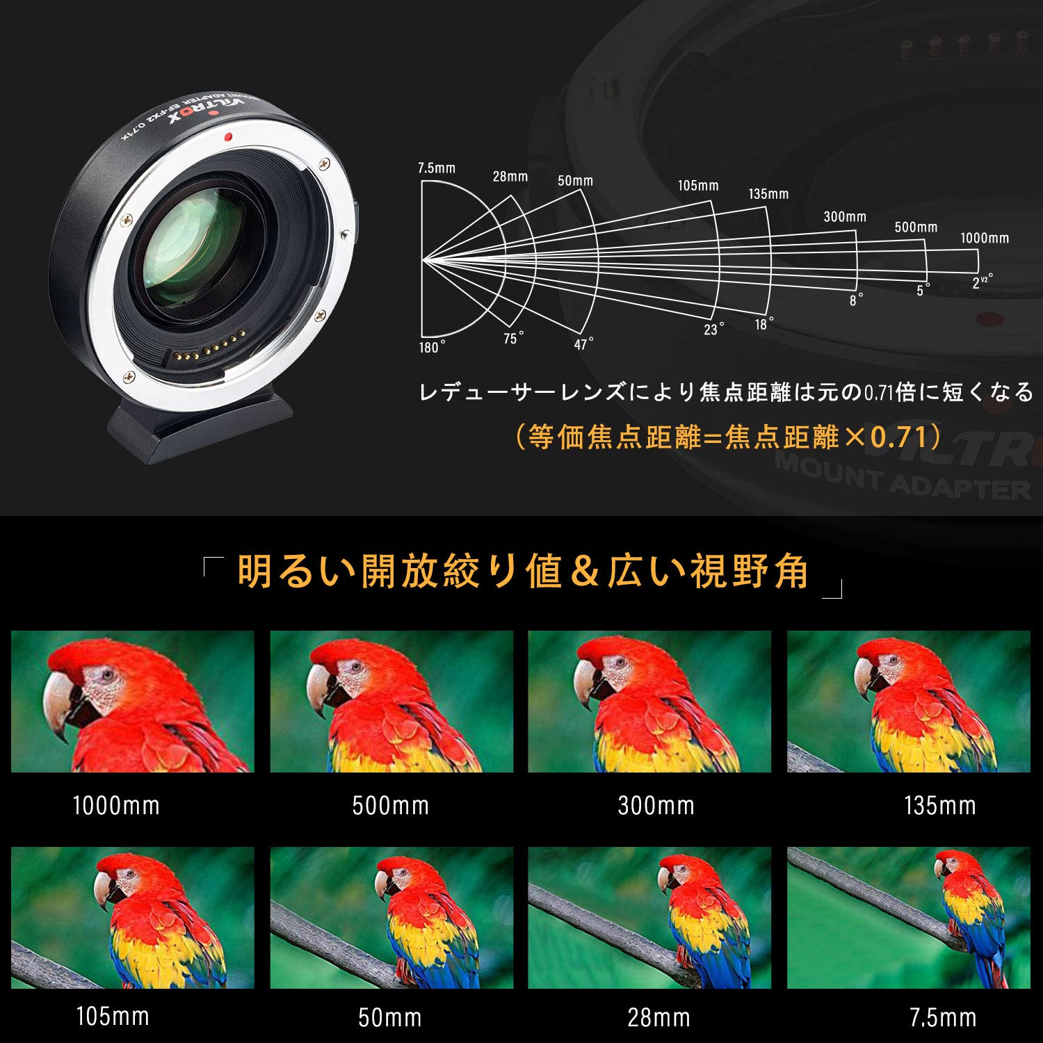 Amazon | VILTROX EF-FX2 0.71 X スピードブースター キャノン Canon 