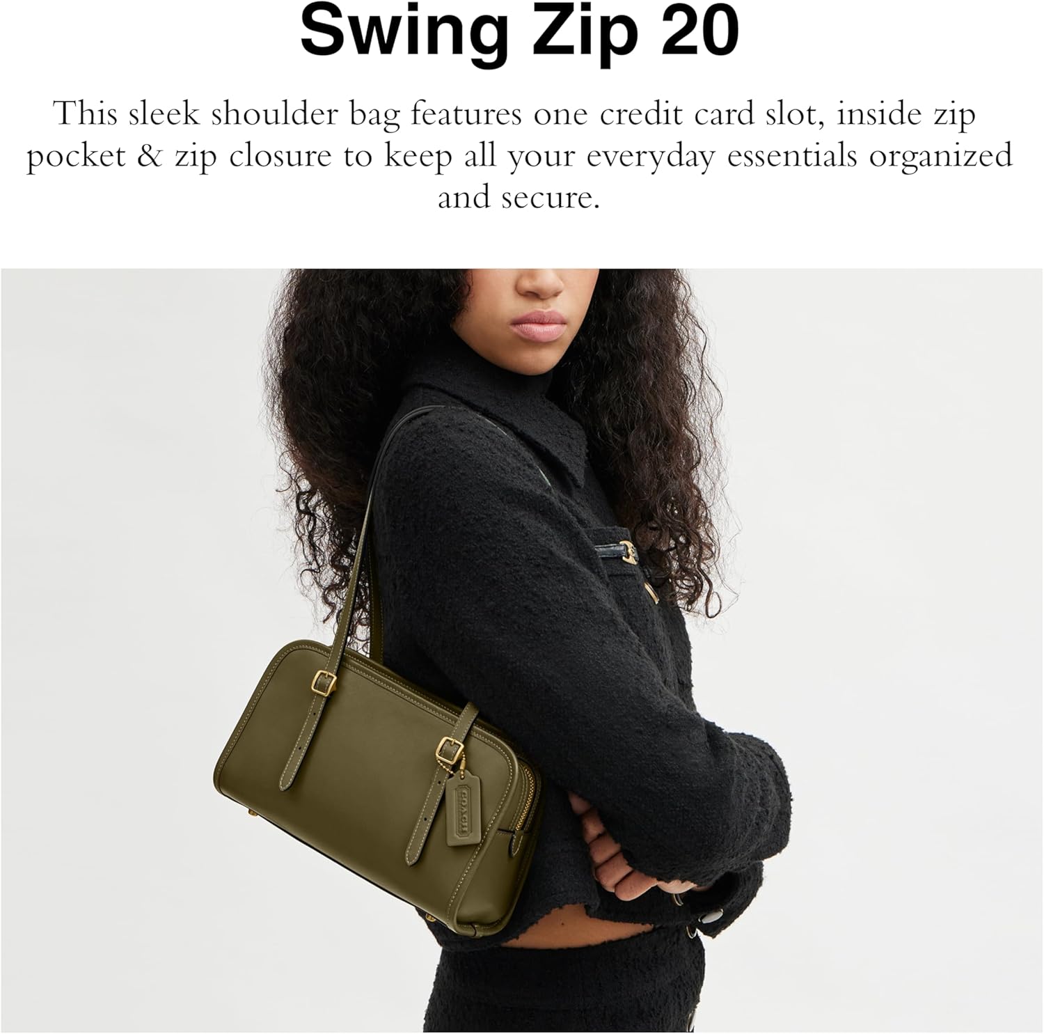 The Coach Originals Glovetanned Leather Swing Zip