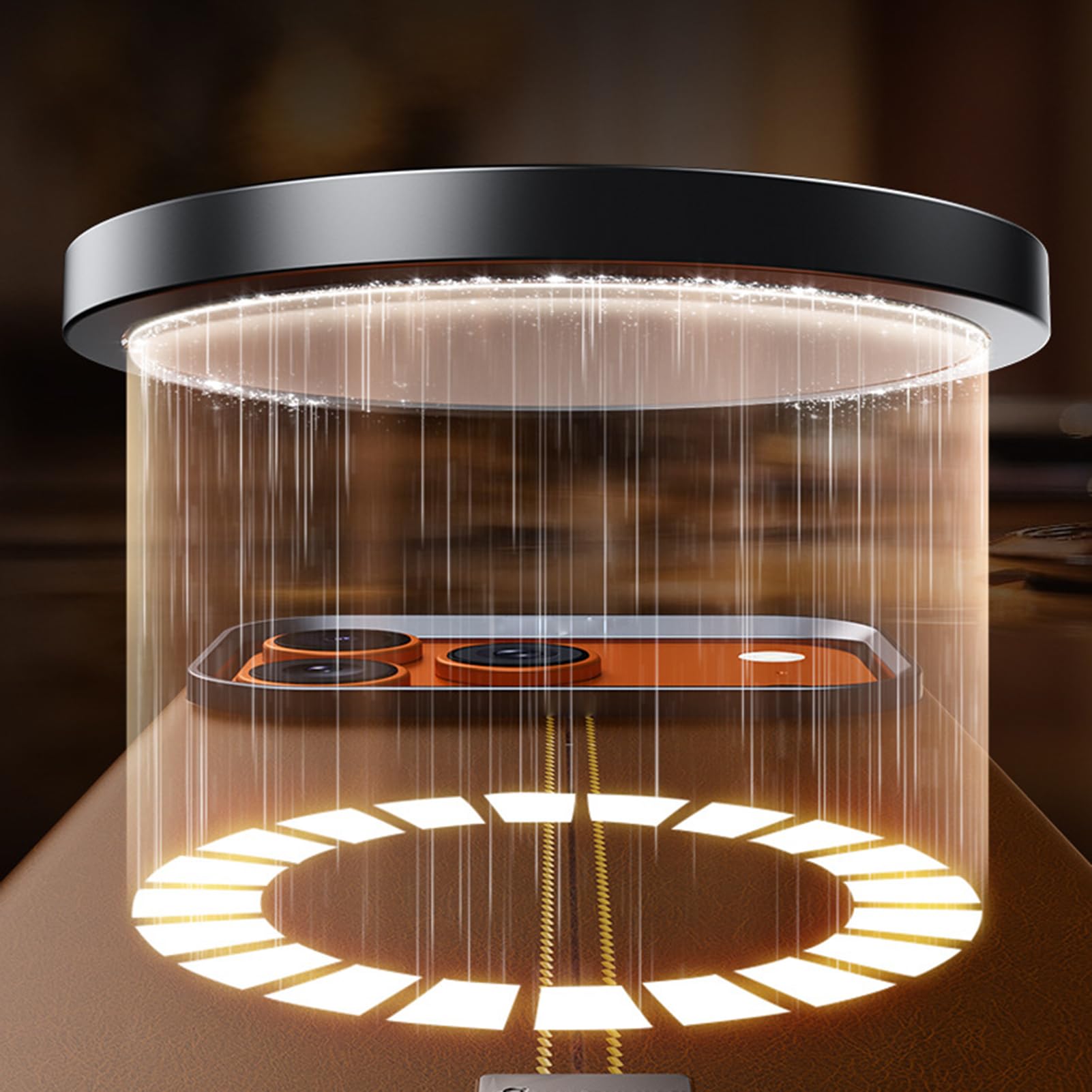 Magnetisch Hülle Für iPhone 17 Pro Max/17 Pro/Air/17, Mattes Veganes Leder Kabelloses Laden Handyhüllen Stilvolle rutschfeste Schutzhülle,Schwarz,17 Pro