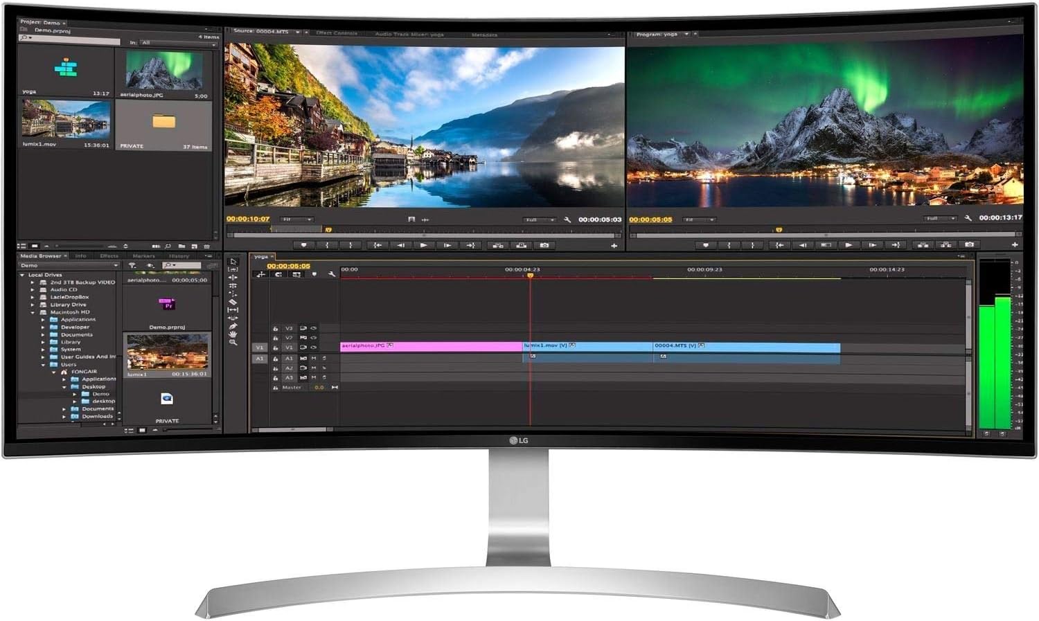 LG UltraWide 34UC99-W 34-inch Curved Monitor Height Adjustable IPS (3440 x 1440, 2x HDMI, DisplayPort, USB-C, 300 cd/m2, 5ms, 75Hz, AMD Radeon Freesync)