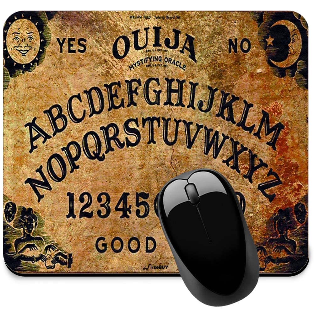 Non-Slip Rubber Mousepad Ouija Board Mouse Pad Retro Ouija Board Mouse Pad 180mm x 220mm x 2mm