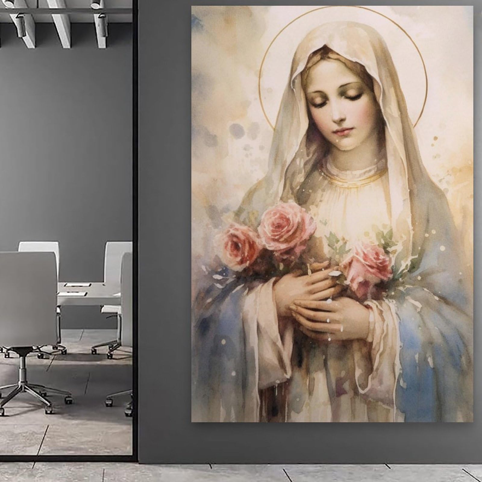 Amazon.co.jp: 美しい聖母マリアのポスター ポスター装飾絵画