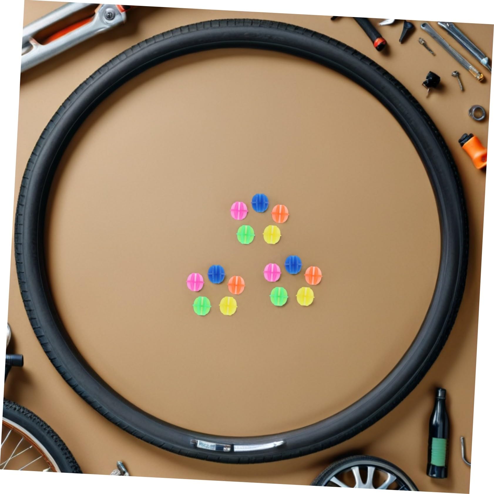 Toyvian 6 Stück Fahrradspeichenperlen, im Dunkeln Leuchtend