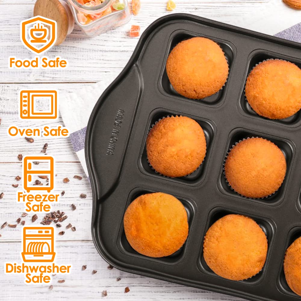Mini-Muffinform Mit Pflaumenblüten-Form, 12 Löcher, Antihaftbeschichtet - Für Mini-Käsekuchen, Abnehmbarer Boden