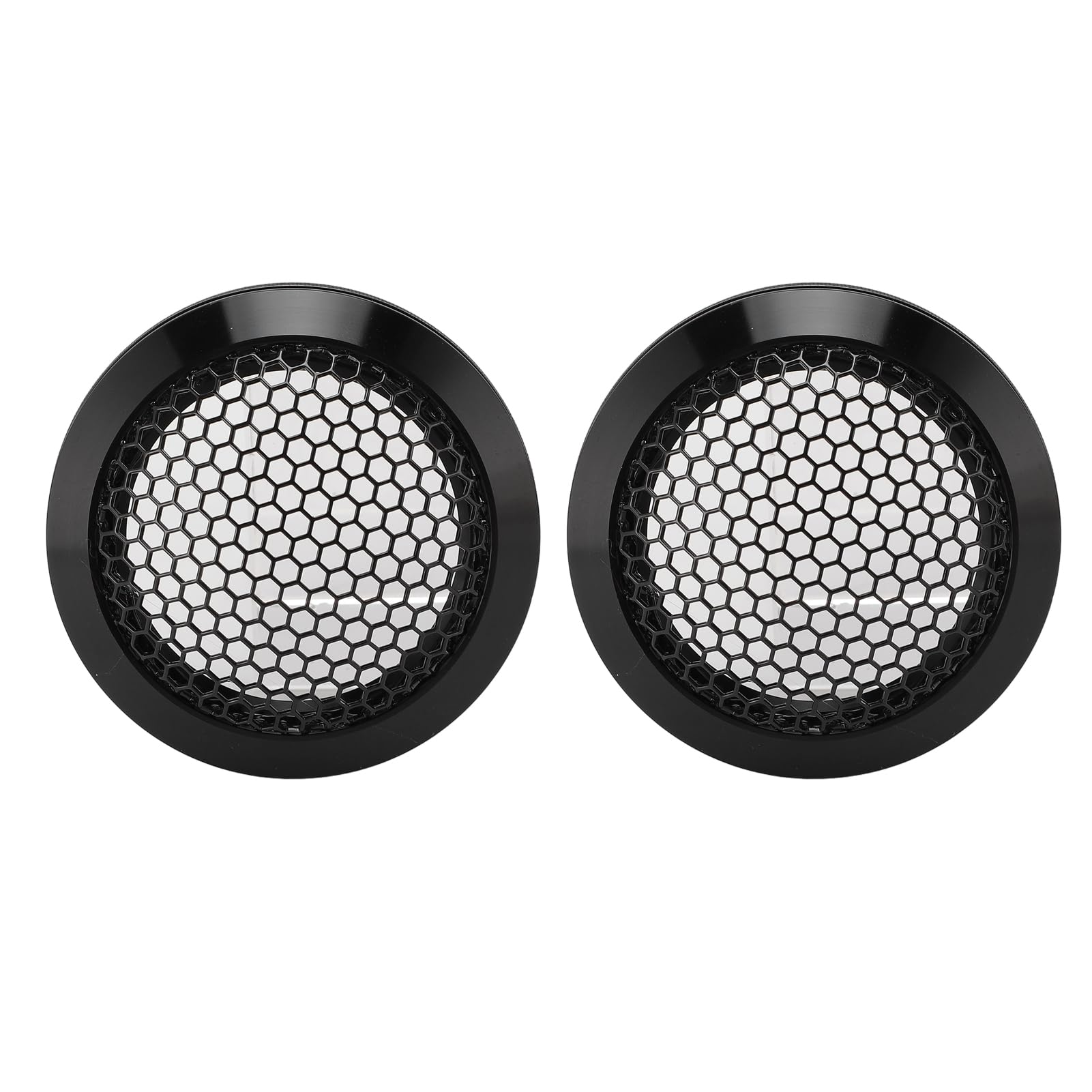 2Pcs 2.52in Universal Car Speaker Grills, Round Speaker Grill Mesh for Speaker Mounting & Home Audio, Car Speaker Cover (Black)
