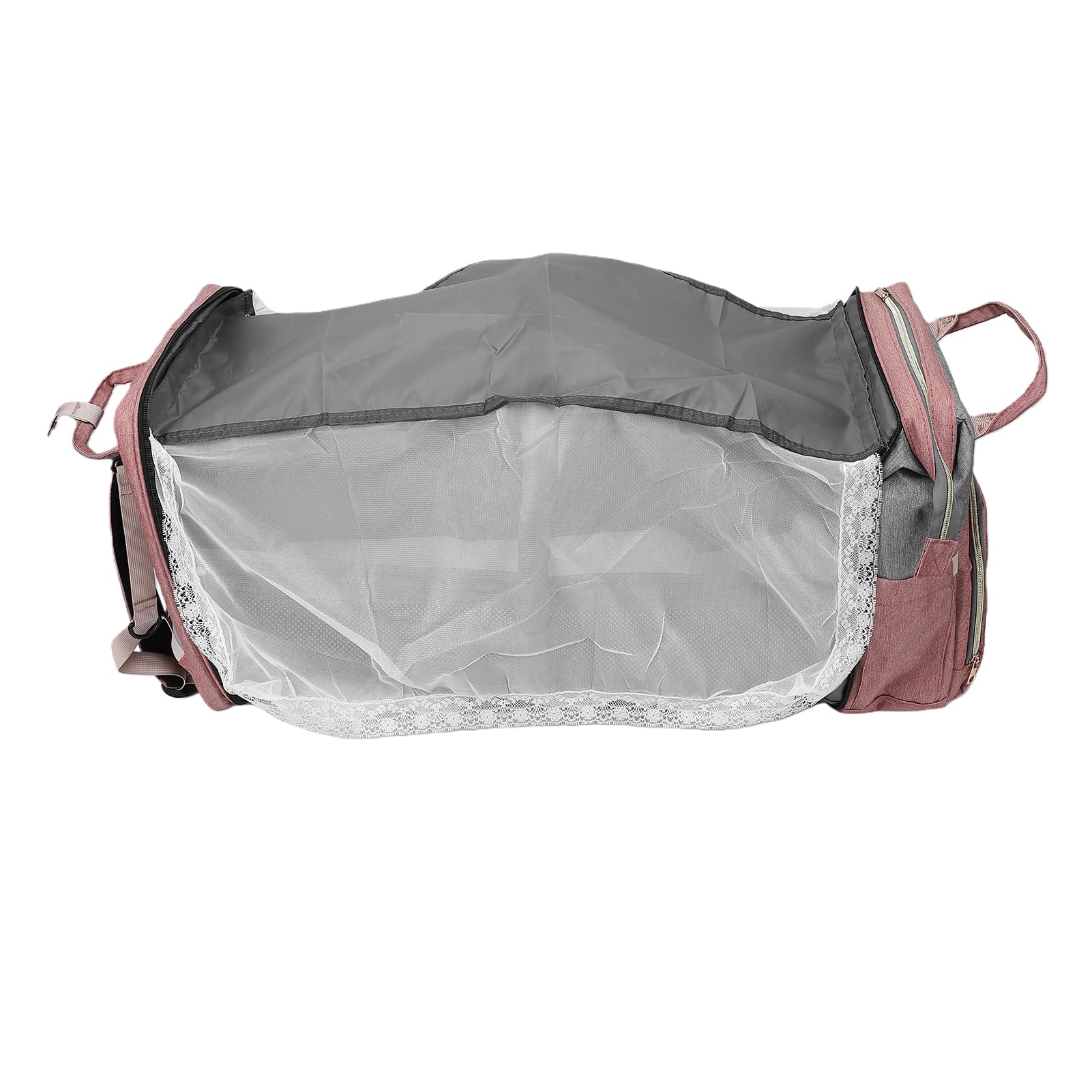 Mochila para Pañales, Impermeable, Espaciosa Bolsa de Viaje para Artículos Esenciales para Bebés, Mochila Multifunción Unisex para Pañales con Cambiador, Correas Acolchadas para Recién