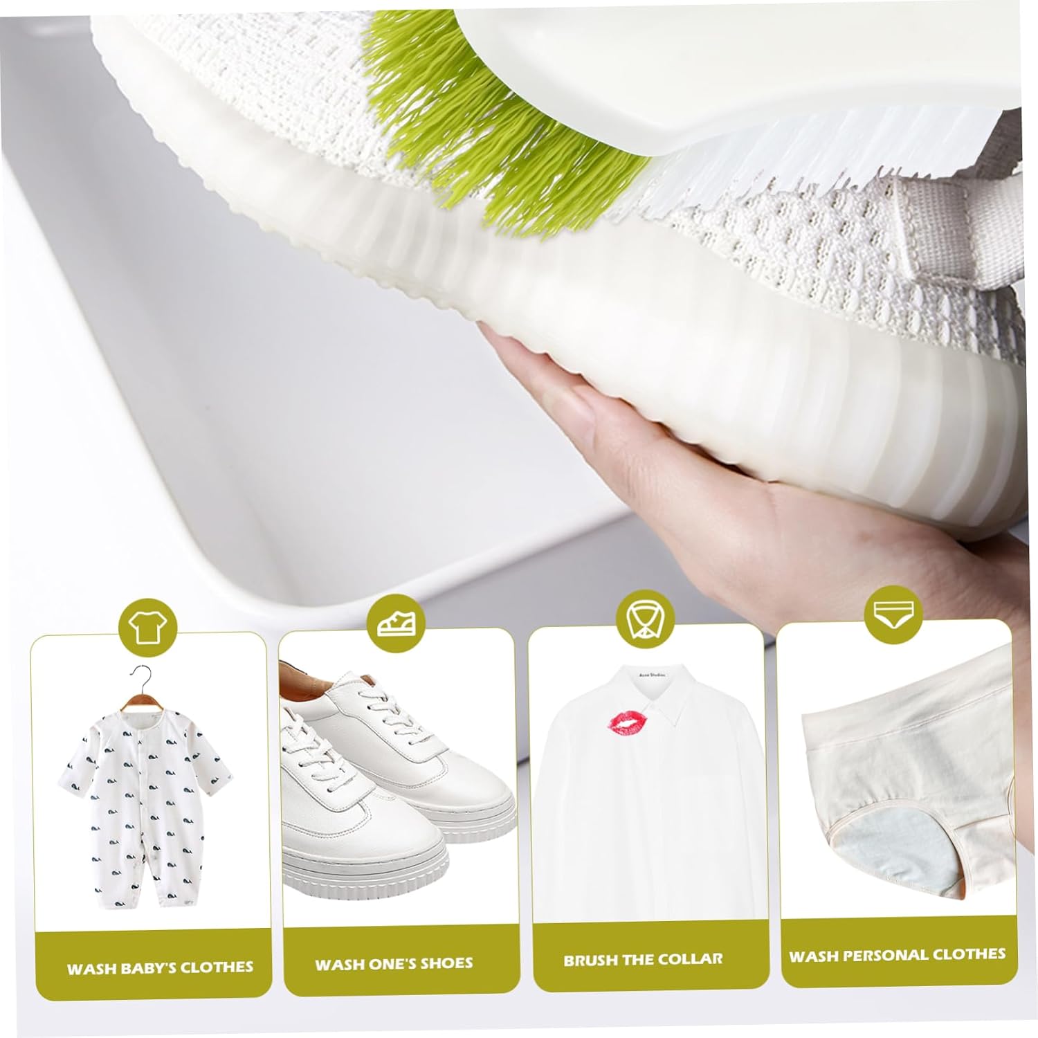 COLLBATH Plastic Cleaning Brush Home Cleaning Accessory Floor Cleaner for Household