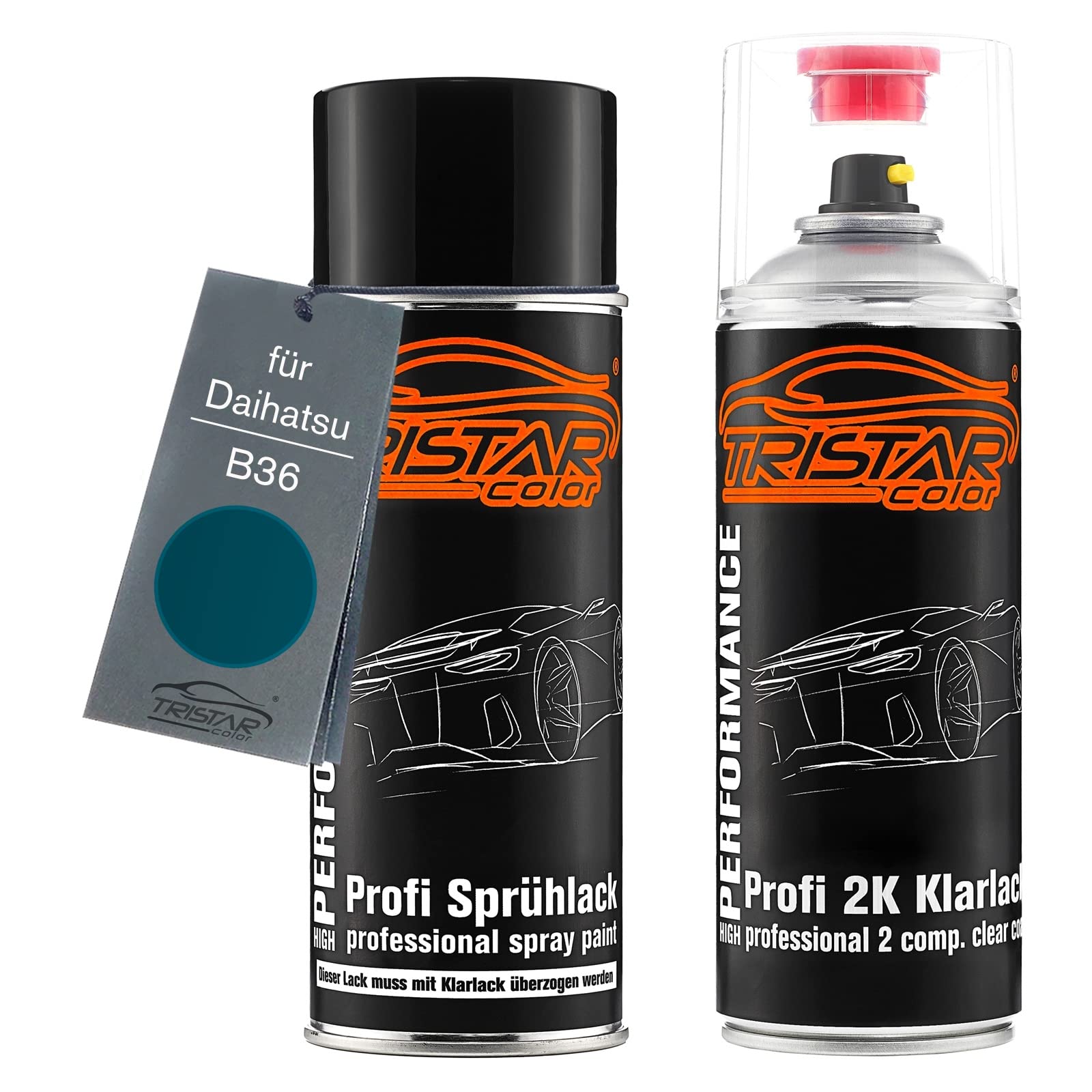TRISTARcolor Lakier w sprayu do Daihatsu B36 Turquoise Blue Perl Metal. +2K