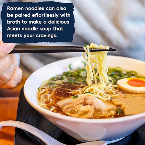 Miniatura 6 de SUNGIVEN Fideos ramen orgánicos saludables bajos en sodio listos en 3 minutos, sin fritos instantáneos, sin aditivos ni conservantes, 2.46 onzas