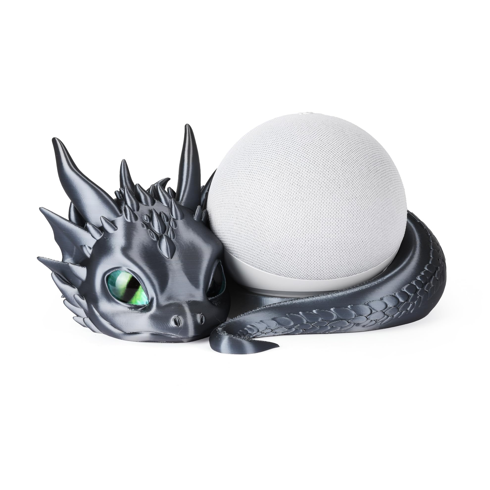 Soporte Echo Dot 5ª Generación Dragon Negro Altavoz Inteligente 3D 6