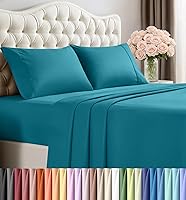 Vista 12 de Juego de sábanas Queen de Utopia Bedding, 4 piezas, sábanas para cama tamaño Queen, lujo de hotel, extra suaves, sábanas refrescantes, resistentes a