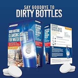 Tumbler Water Bottle Cleaning Tablets - All Natural Ingredient, Great for All Stainless, Plastics, Ceramic and Glass Drinking Containers, Individually Packed (36 Count)