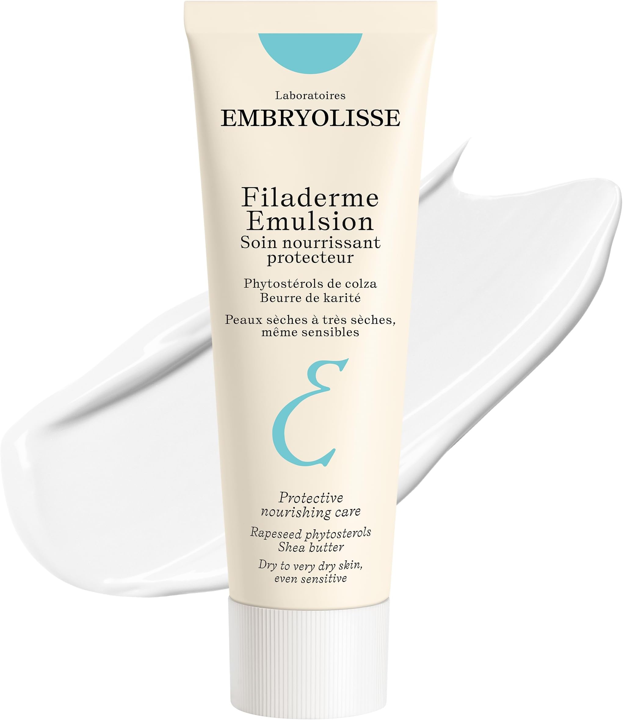 Filaderme Emulsion Face Moisturizer, Intensive Repair for Dry Skin, with Aloe Vera & Shea Butter, 2.54 Fl Oz