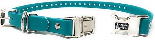 Vista 37 de Sparky Pet Co - Correa de repuesto Apollo ECollar - Collar de perro - Biothane impermeable - Ajustable - Doble hebilla - Cierre de metal rápido