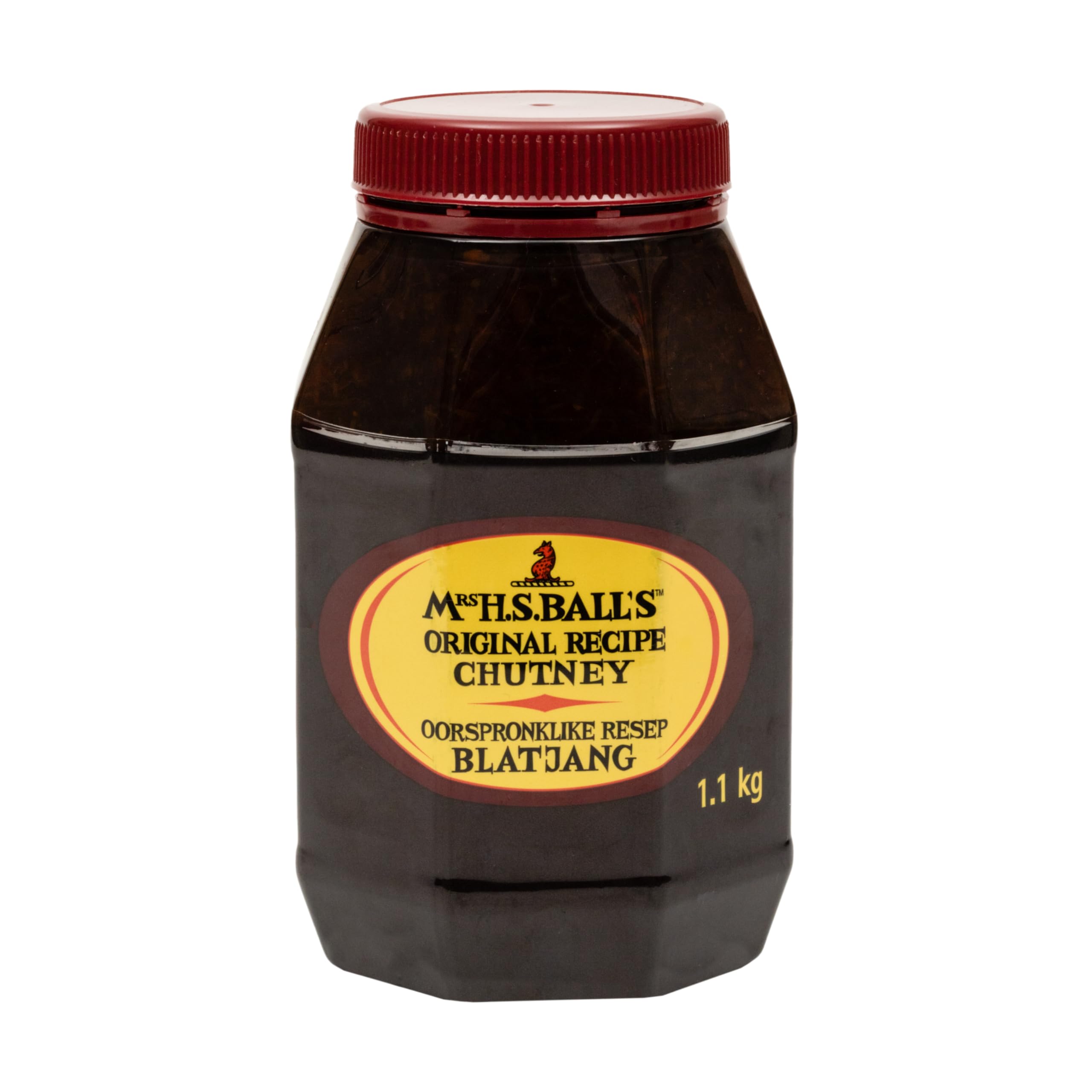 Mrs H.S.Ball's Original Chutney (1.1Kg wide mouth plastic bottle) - Imported from South Africa