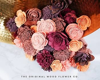 Amazon.com: Sola Wood Flowers Multicolor Amarillo Sky Dyed
