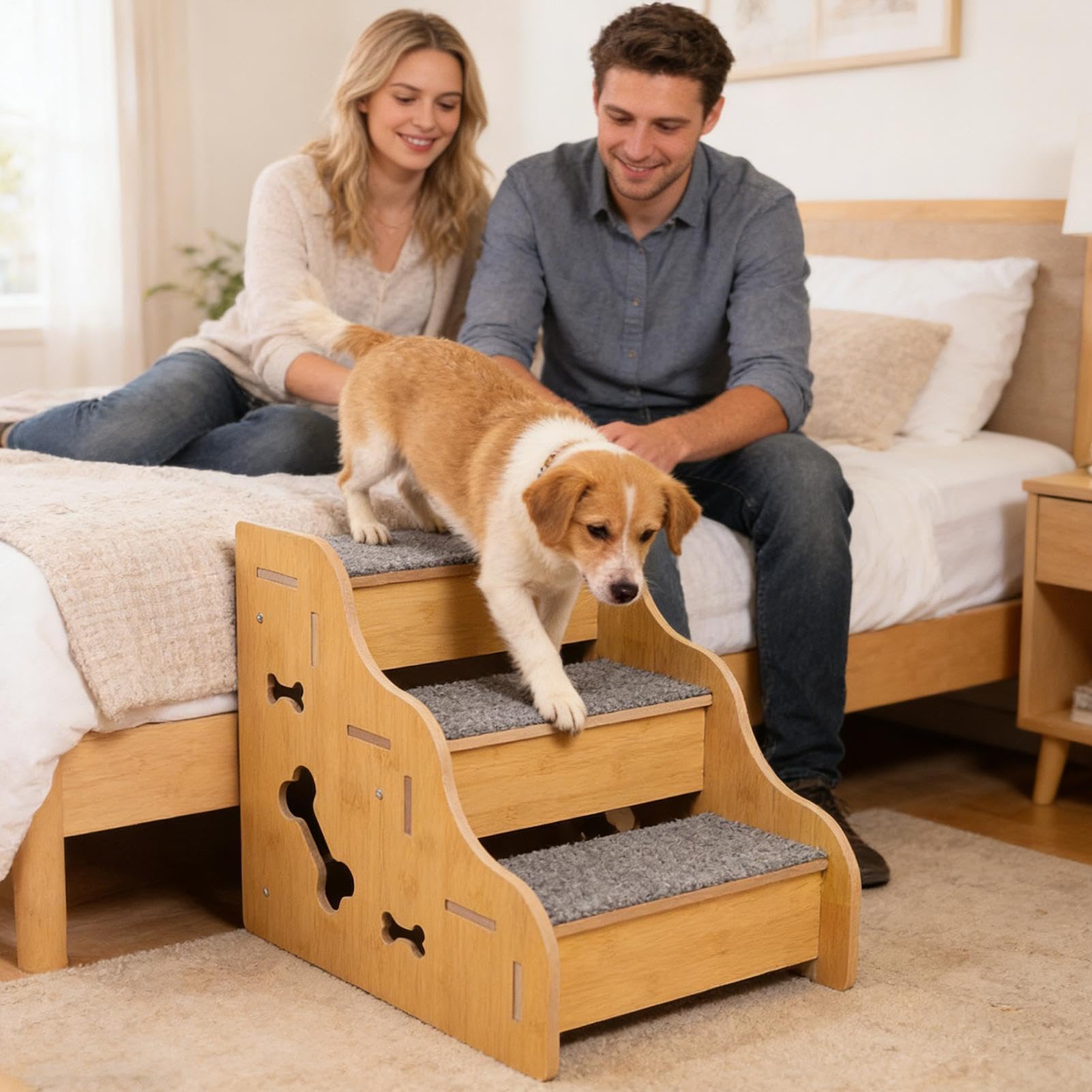 per Animali Domestici Rampe per animali domestici anziani | Scalette per cani da finestra per Uso Interno, Camper e Roulotte, Camera da , Soggiorno, Appartamento, Divano, Sofà,