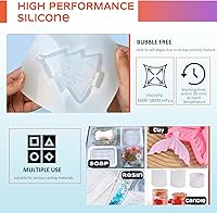 Vista 5 de Kit de fabricación de moldes de silicona, líquido súper elástico para fabricante de moldes, goma de silicona translúcida de curado rápido