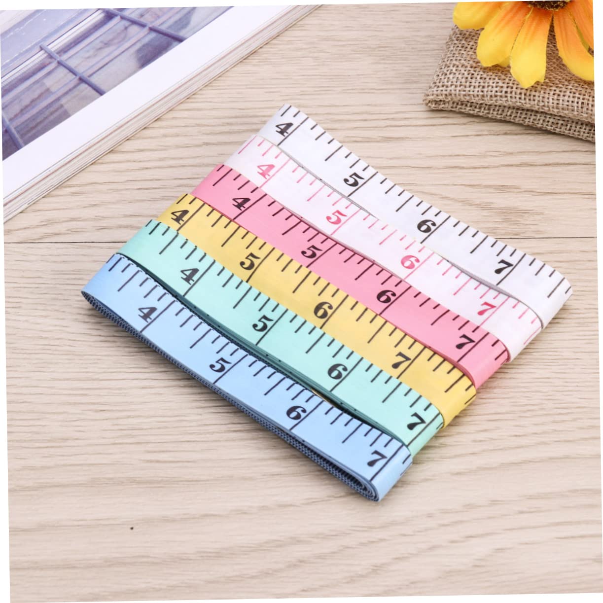 24pcs Flexible Measuring Tape Rolling Tape Measure Cloth Sewing Ruler for Tailor Measure