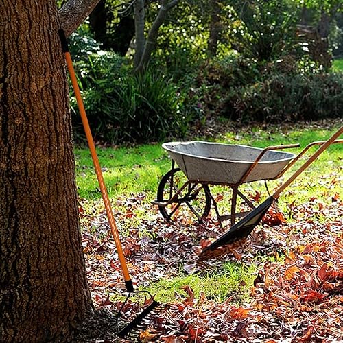 Miniatura 5 de Ashman - Rastrillo de arco (1 unidad)  Rastrillo resistente para recoger hojas caídas, equipado con mango de goma para una fuerte sujeción cuando se