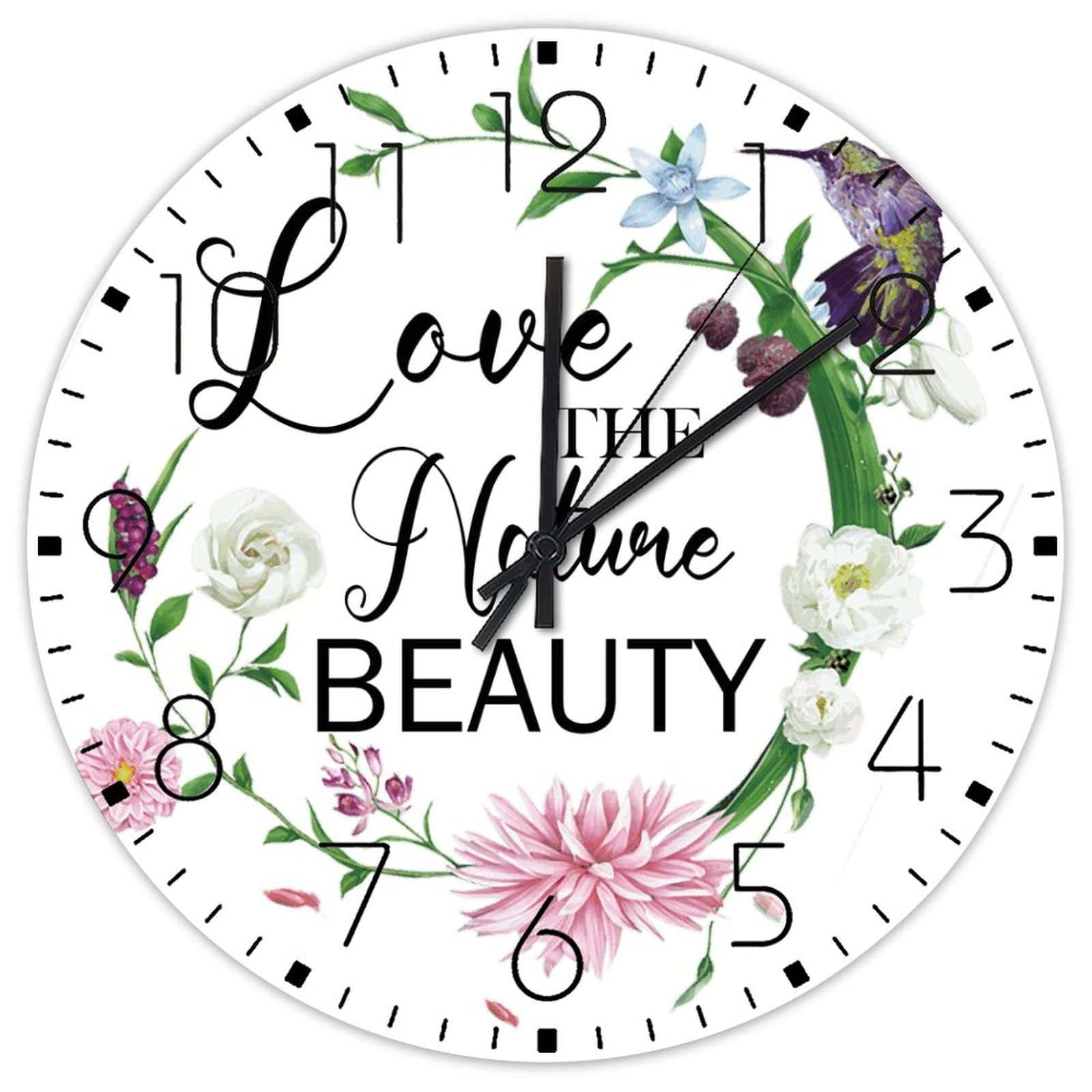 Horloge murale silencieuse sans tic-tac pour retrouver le sommeil dans une chambre