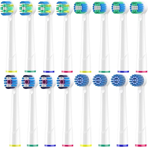 Aoxgao Cabezales de repuesto compatibles con Oral B, cabezales de cepillo de dientes eléctricos para Oral b Braun Floss Pro 1000 Smart Genius x