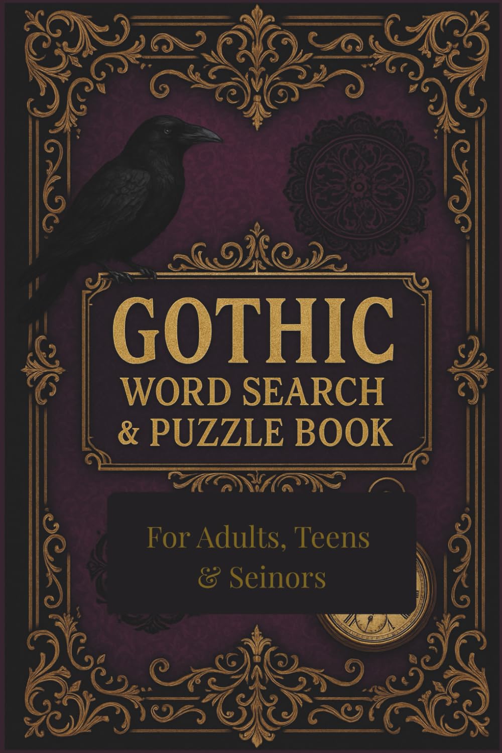 Gothic Word Search and Puzzle Book: 50+ Dark Academia Word Searches for Teens, Adults & Seniors