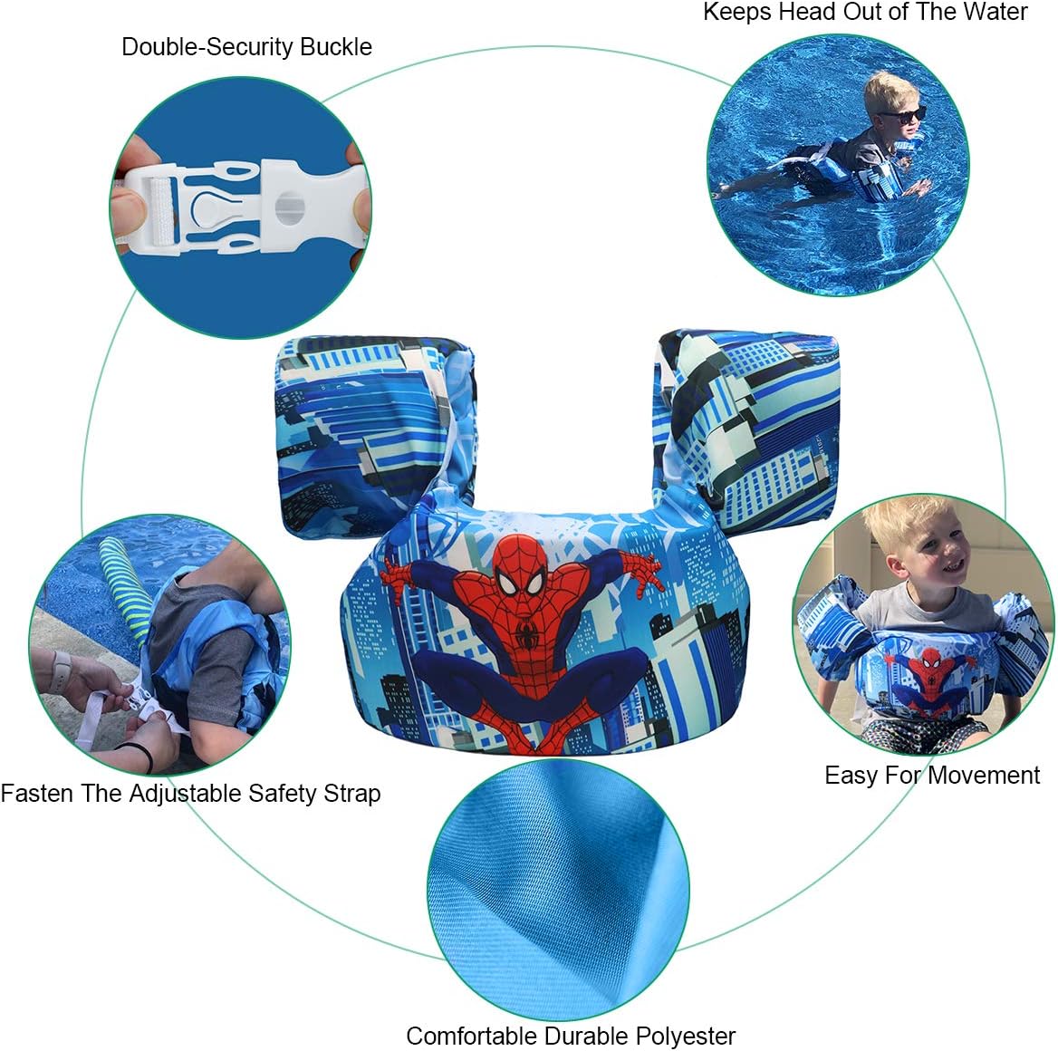 Swim Vest/floaties for Kids | Learn to Swim Toddler 30-55 lbs(1LZZ) : Sports & Outdoors