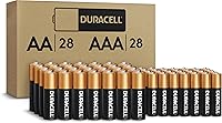 Vista 1 de Duracell CopperTop Combo de pilas alcalinas AAA y AA de larga duración; pilas triple y doble A multiusos; 56 unidades.
