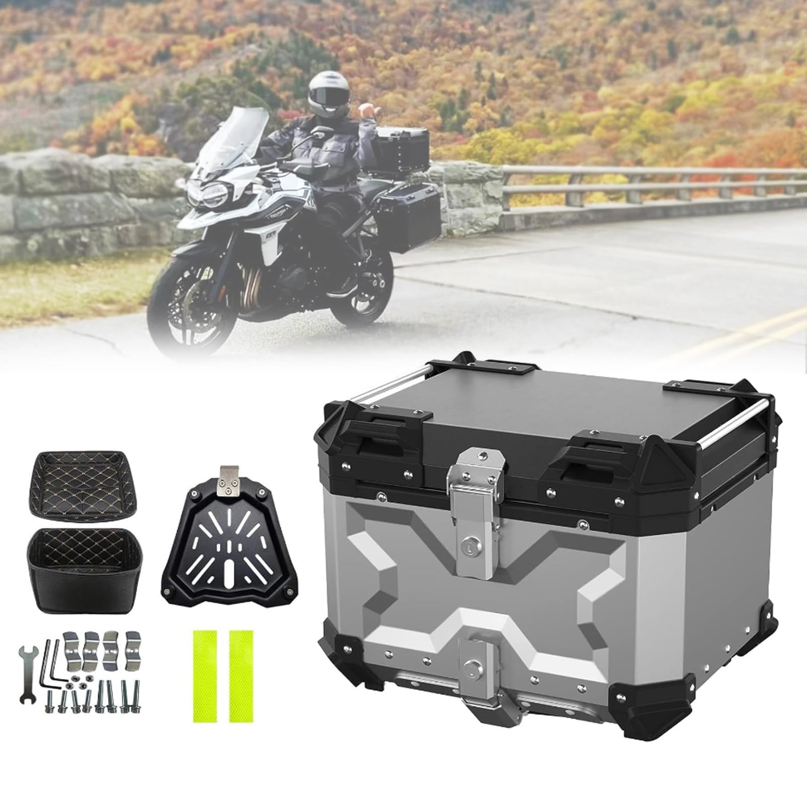 Amazon.com: ZXSYYDS Motorcycle Top Box, Motorcycle Top Box