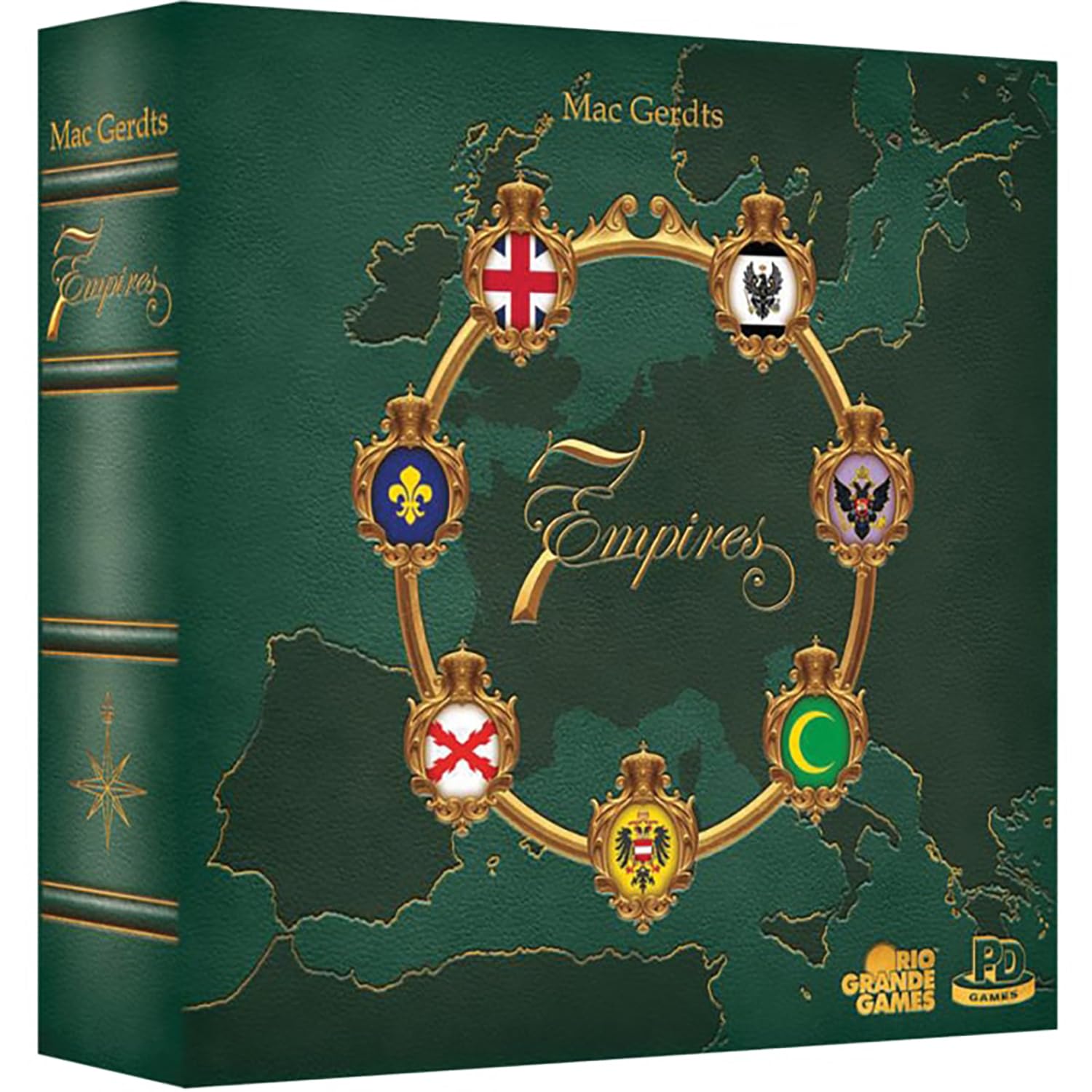 Rio Grande Games: 7 Imperios Strategy Game, Medieval Theme of the 18th Century, Countries Competing for Domination on the Old Continent, Ages 14+, 2-6 Players