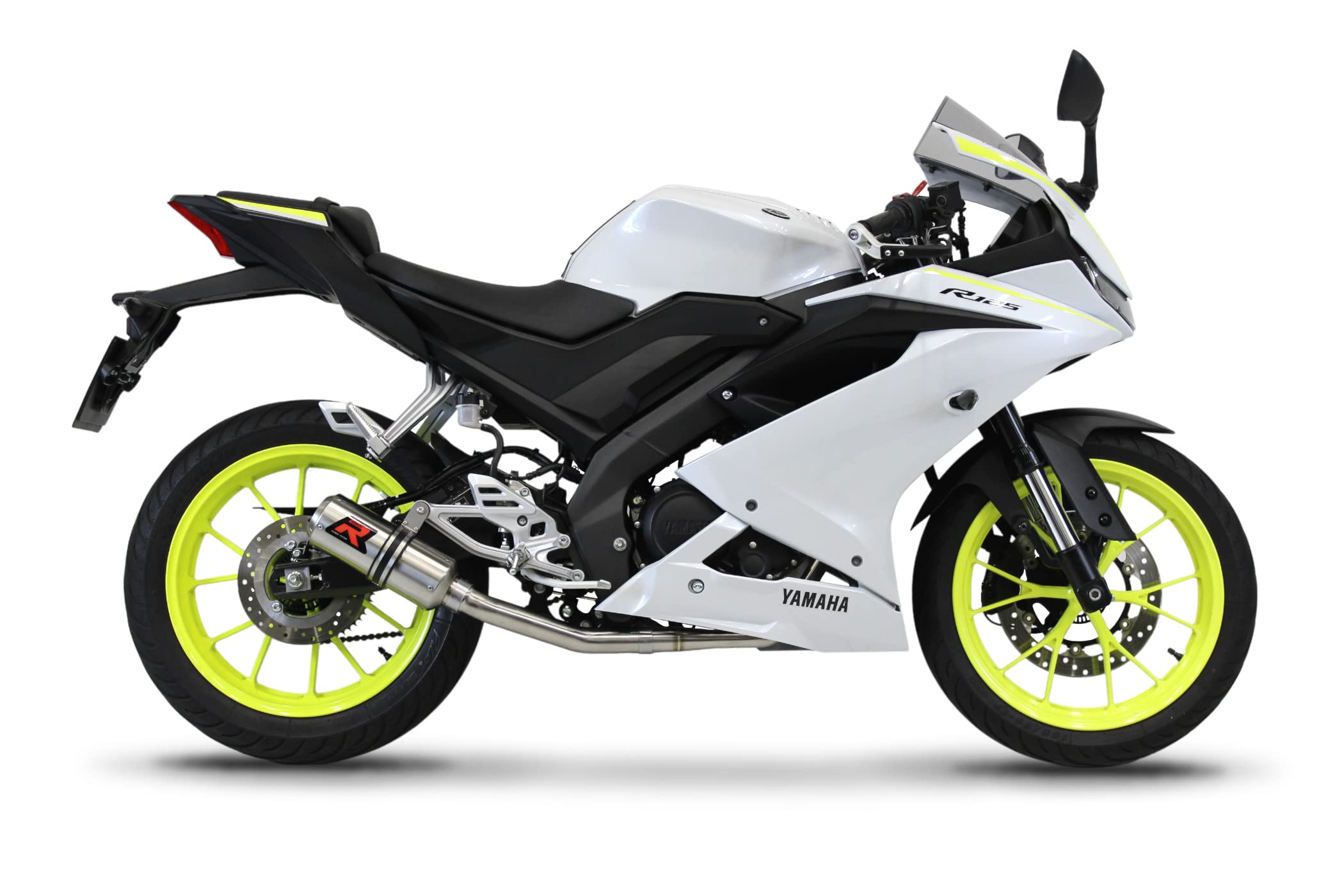 DOMINATOR Ligne complète d'échappement Collecteur Silencieux GP compatible avec YZF R125 2019-2021