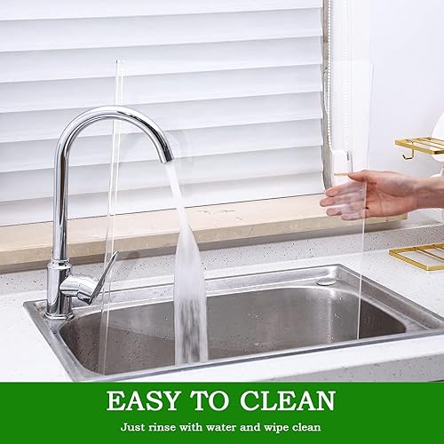 Miniatura 4 de Tablas de cortar acrílicas para encimera de cocina, tabla de cortar transparente de 18 x 14 pulgadas con labio, tabla de cortar antideslizante para