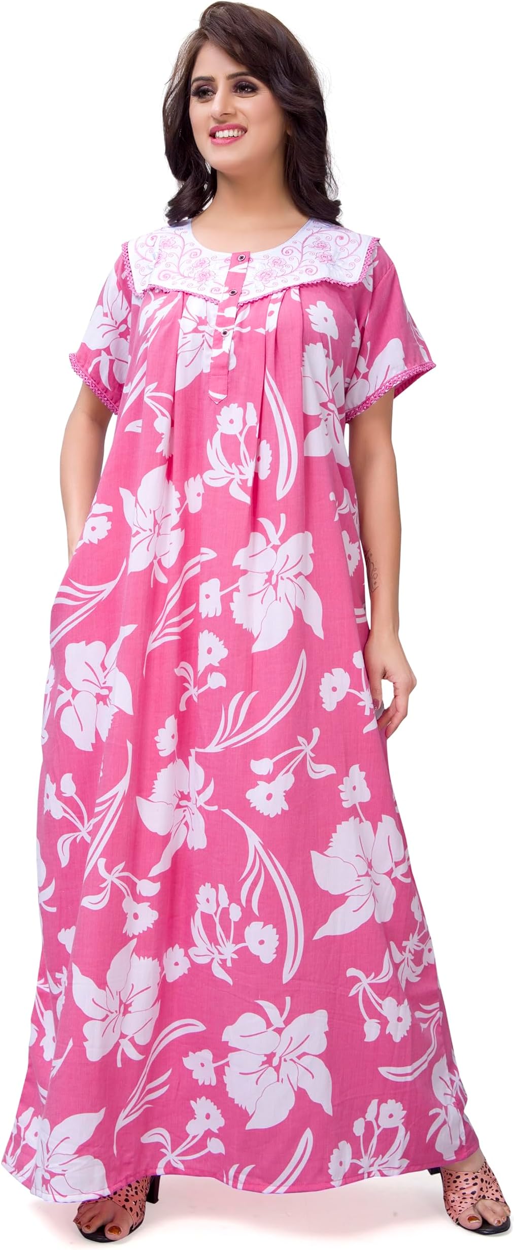 EliteZilla Nighty| Nighty for Women| Nighties Women| Cotton Nighty for Women| Nighty for Women Cotton| Women Nighty| Maxi Dress for Women| Night Gown for Women Cotton| Premium PV Crush Fabric|