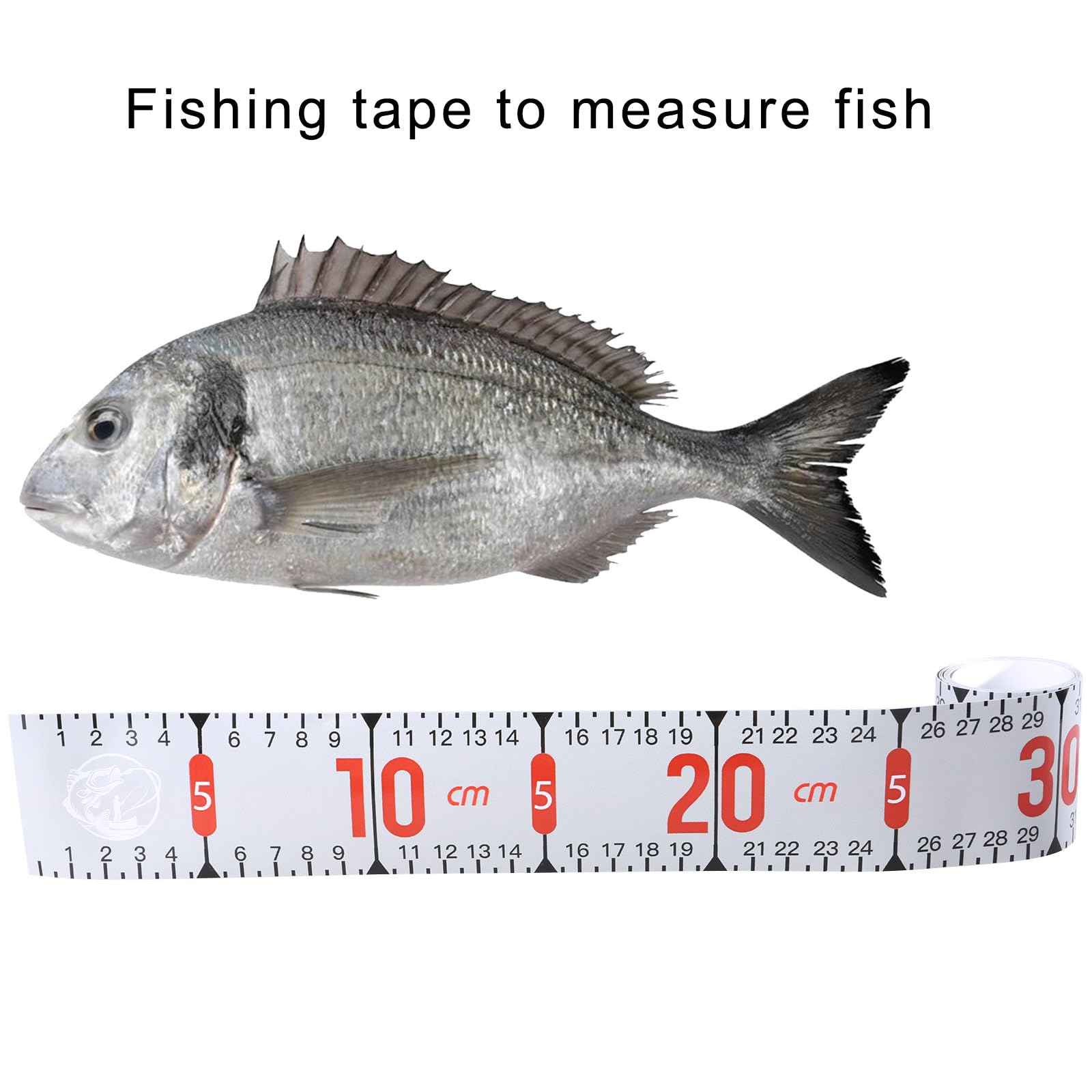 Righello adesivo per pesci, 130 cm, nastro adesivo per barche, kayak, dispositivo di misurazione dei pesci, righello da pesca